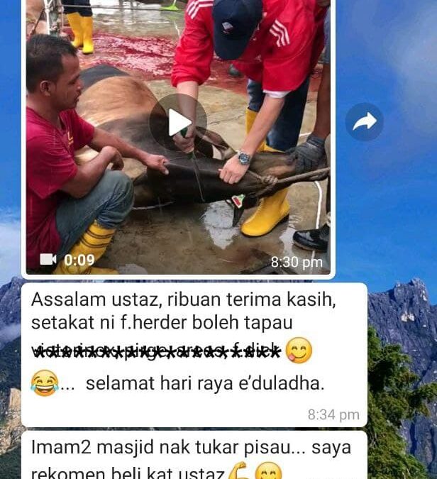 Testimoni Pelanggan Pisausembelih.com